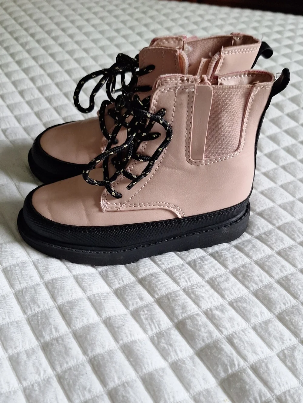 Carter's Girls Pink Lace-Up Ankle Boots NWOT